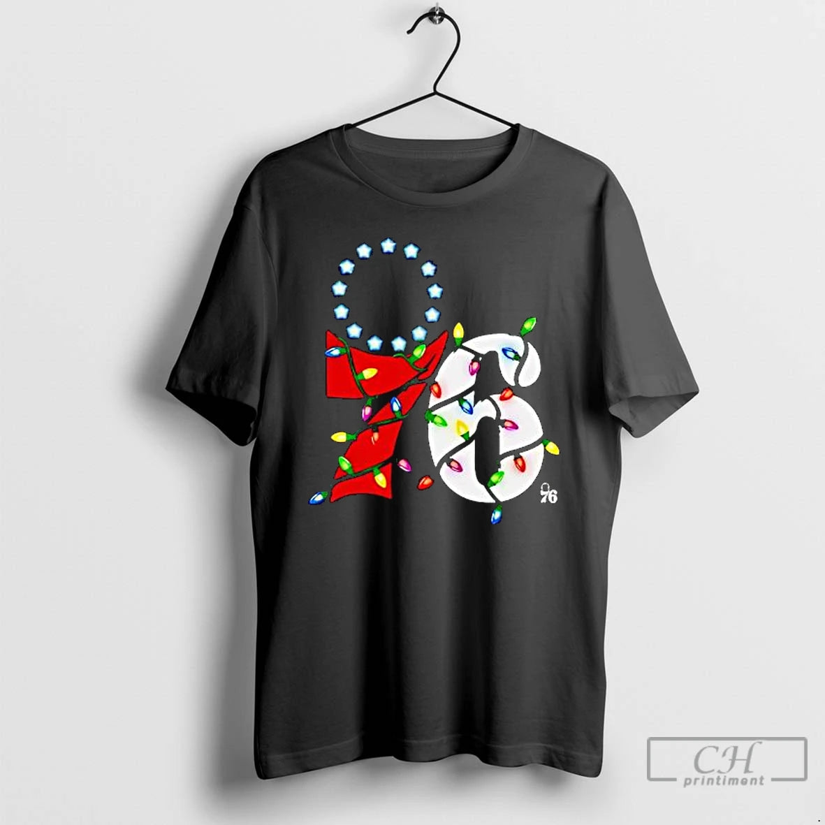 Premium Philadelphia 76ers Logo Lights Merry Christmas
