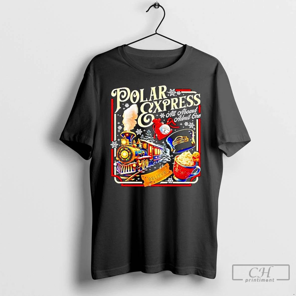 Premium Polar Express All Aboard Admit One Christmas