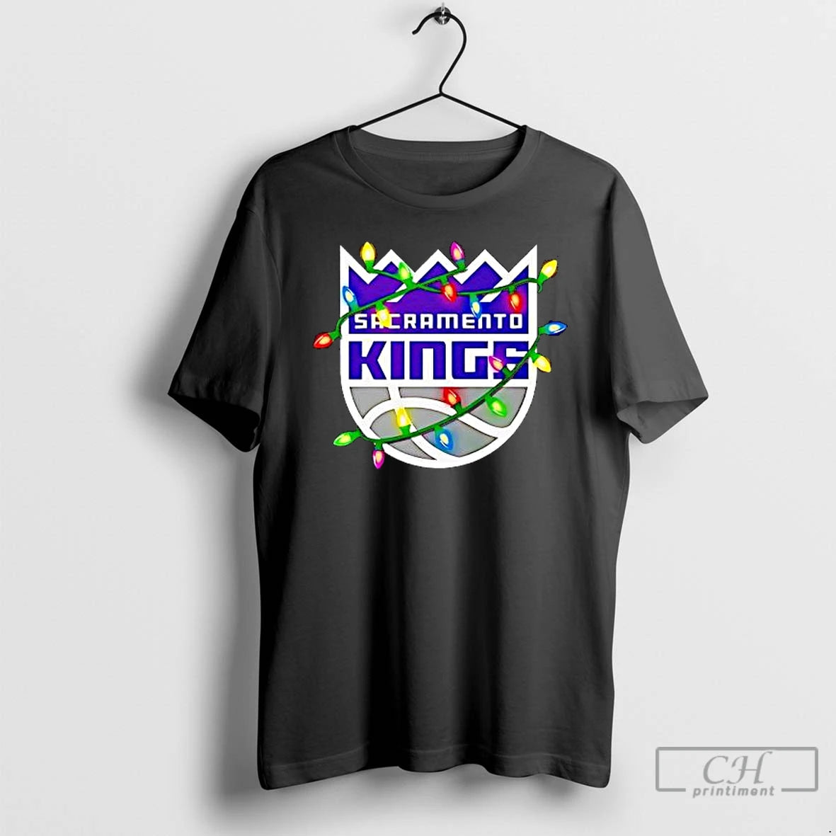 Premium Sacramento Kings Logo Lights Merry Christmas