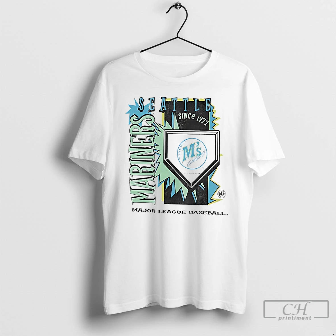 Premium Seattle Mariners 1977 Mlb Cooperstown Neon Field Shock