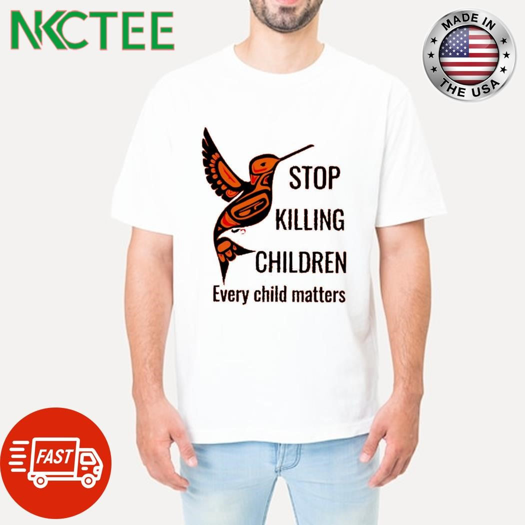 Premium Stop killing children every child matters bird shirt