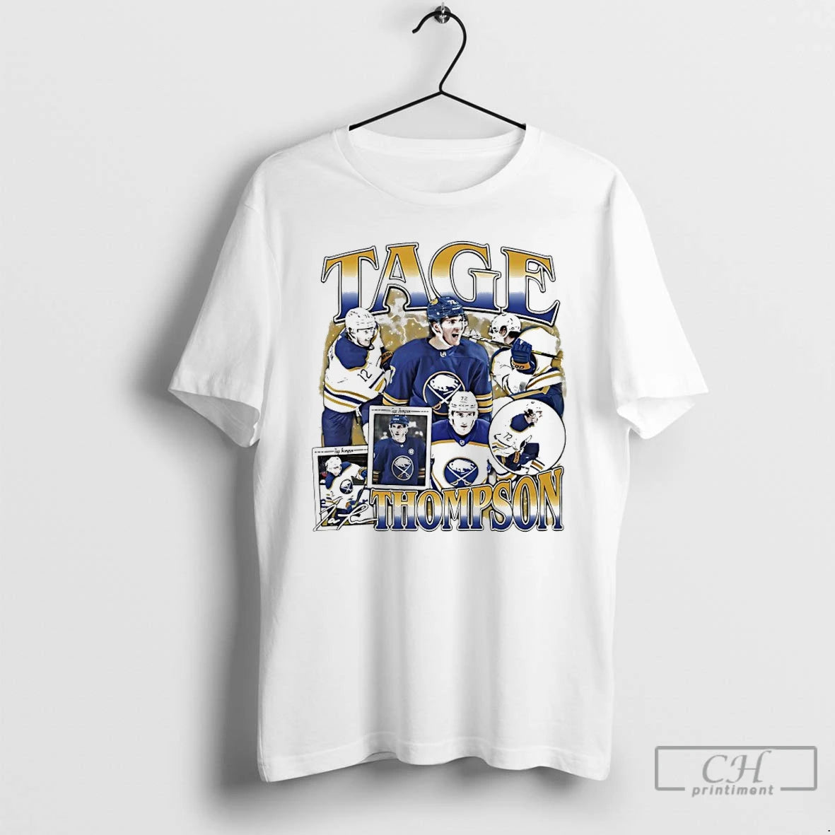 Premium Tage Thompson Buffalo Sabres Collage Signature 90s Bootleg