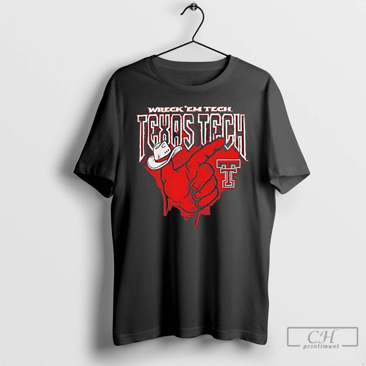 Premium Texas Tech Red Raiders Cowboy Hand Wreck Em