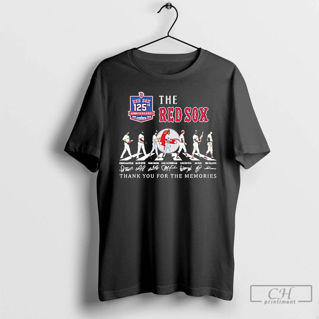 Premium The Boston Red Sox Players Walking Abbey Road 125th Anniversary Thank You For The
