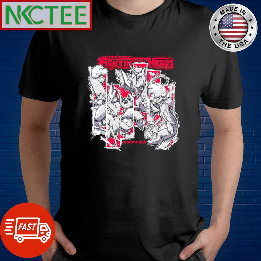 Premium Them’s fightin’ herds unicorn paint shirt