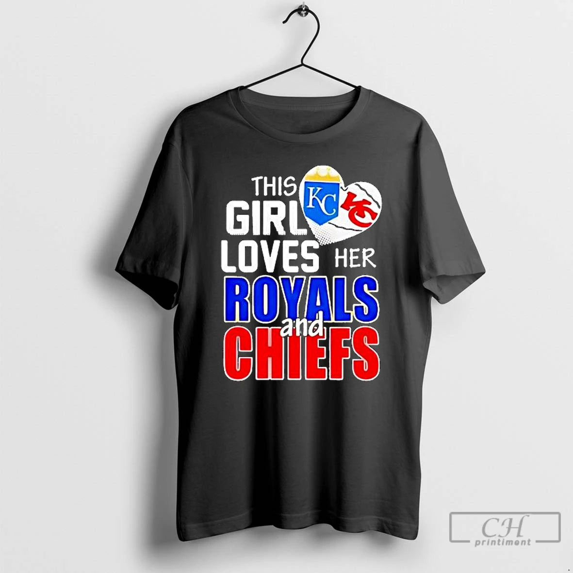 Premium This Girl Loves Her Missouri Sports Royals And Chiefs Logo 2025 T Shirts Sweater