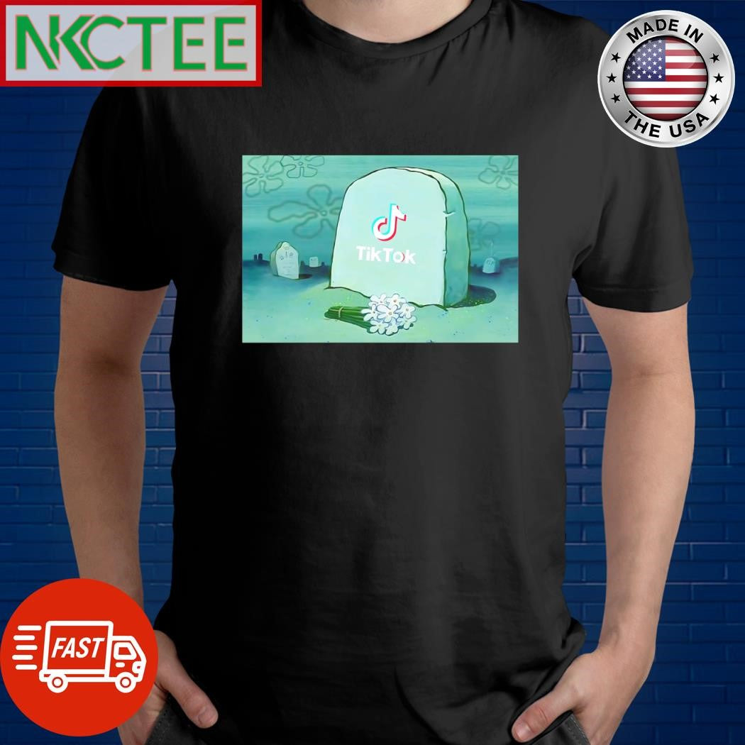 Premium TikTok tombstone and flower shirt