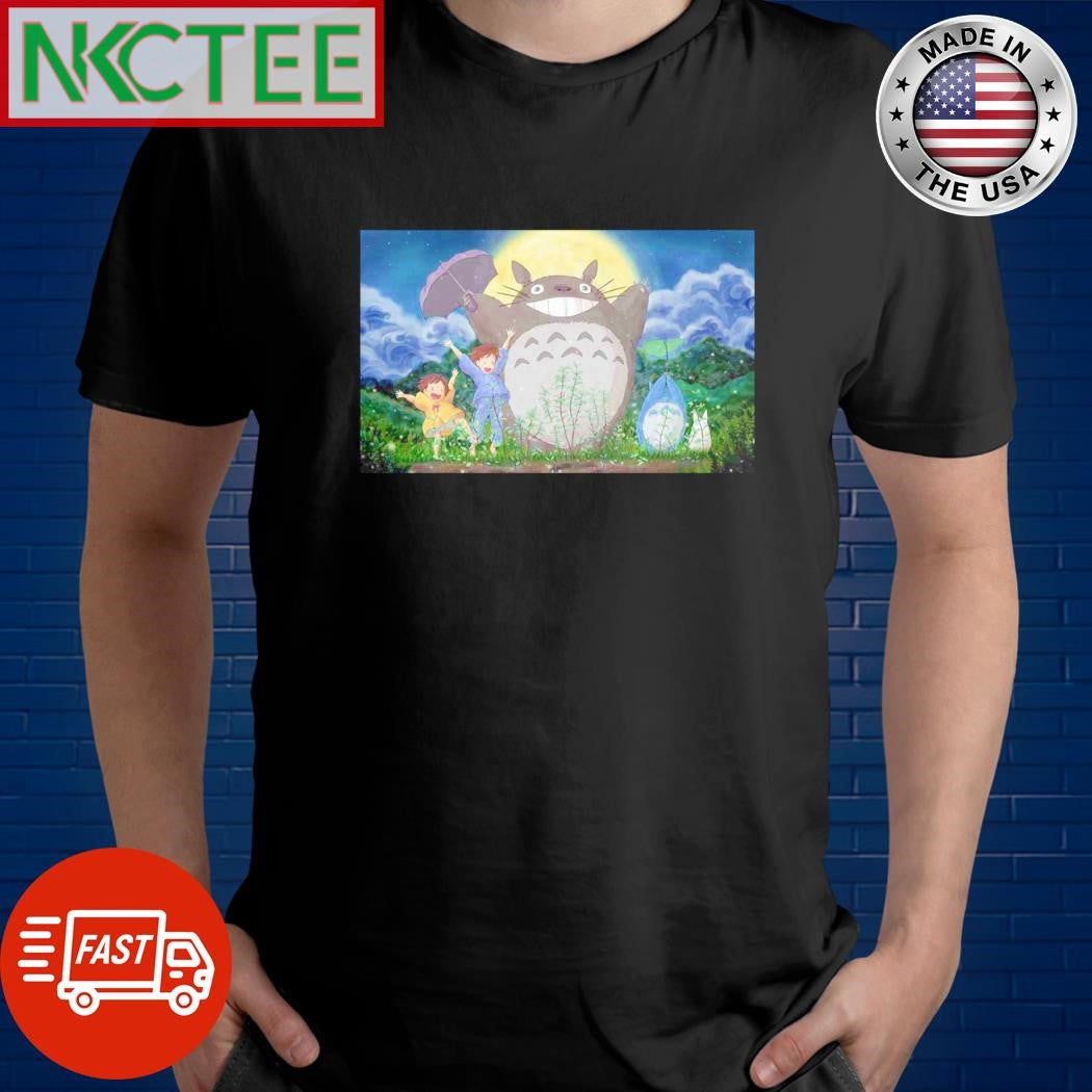 Premium Totoro smile paint shirt