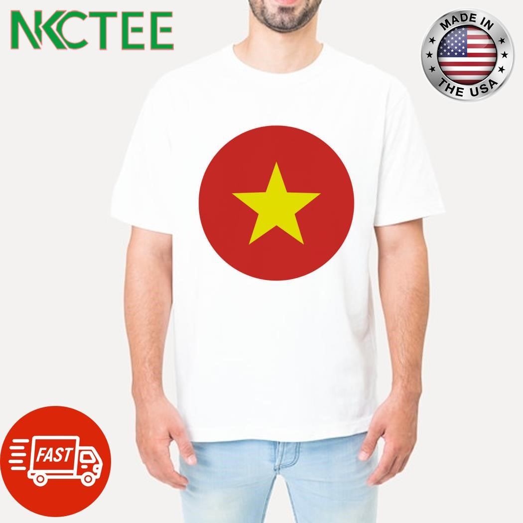 Premium Vietnam circle flag shirt