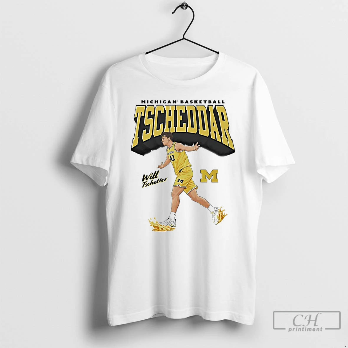 Premium Will Tschetter Tscheddar Michigan Wolverines Basketball