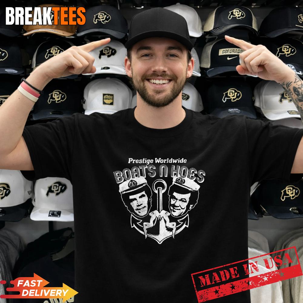 Prestige Worldwide Boats N Hoes Step Brothers T-Shirt