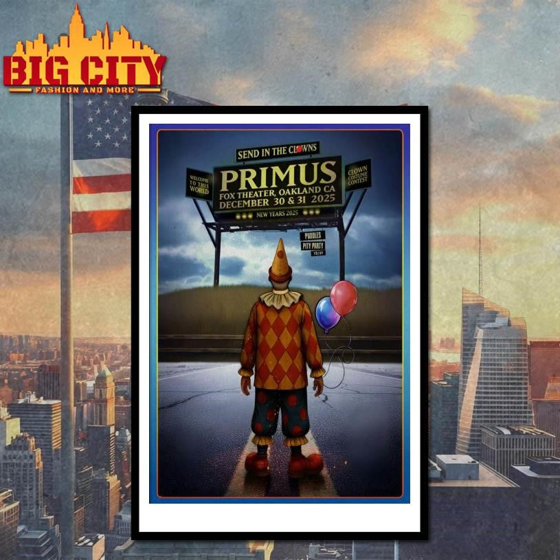 Primus NYE In Oakland CA On Dec 30-31 2025 Poster Shirt