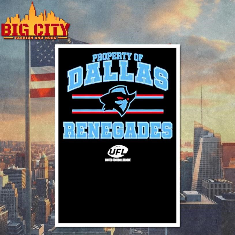 Property Of Dallas Renegades United Football League Shirt