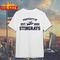 Property Of Stingrays Est 1993 Logo Vintage Shirt