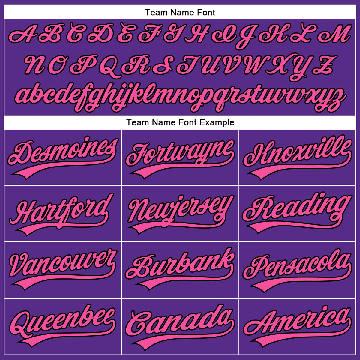 Custom Purple Black Pinstripe Pink Authentic Baseball Jersey