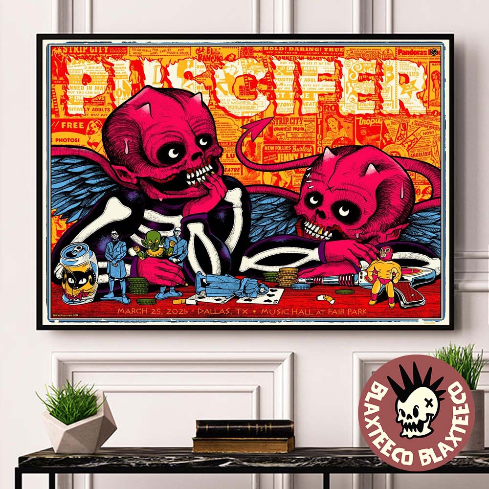 Puscifer Dallas Texas 2026 Venue Poster At Music Hall At Fair Park On March 25 2026 Normal Isn’t’ North American Tour Poster Canvas