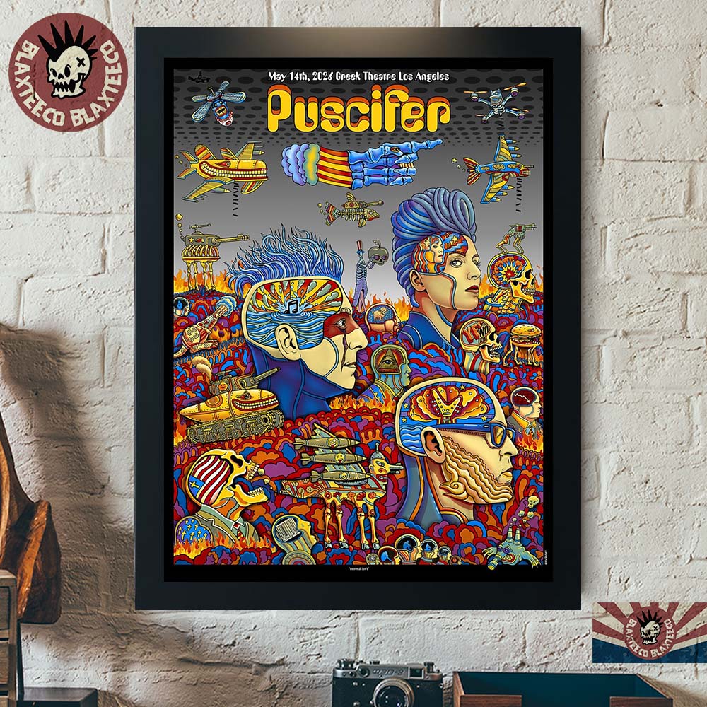Puscifer Los Angeles California 2026 Event Poster At Greek Theatre On May 14 2026 Home Decor Poster Canvas