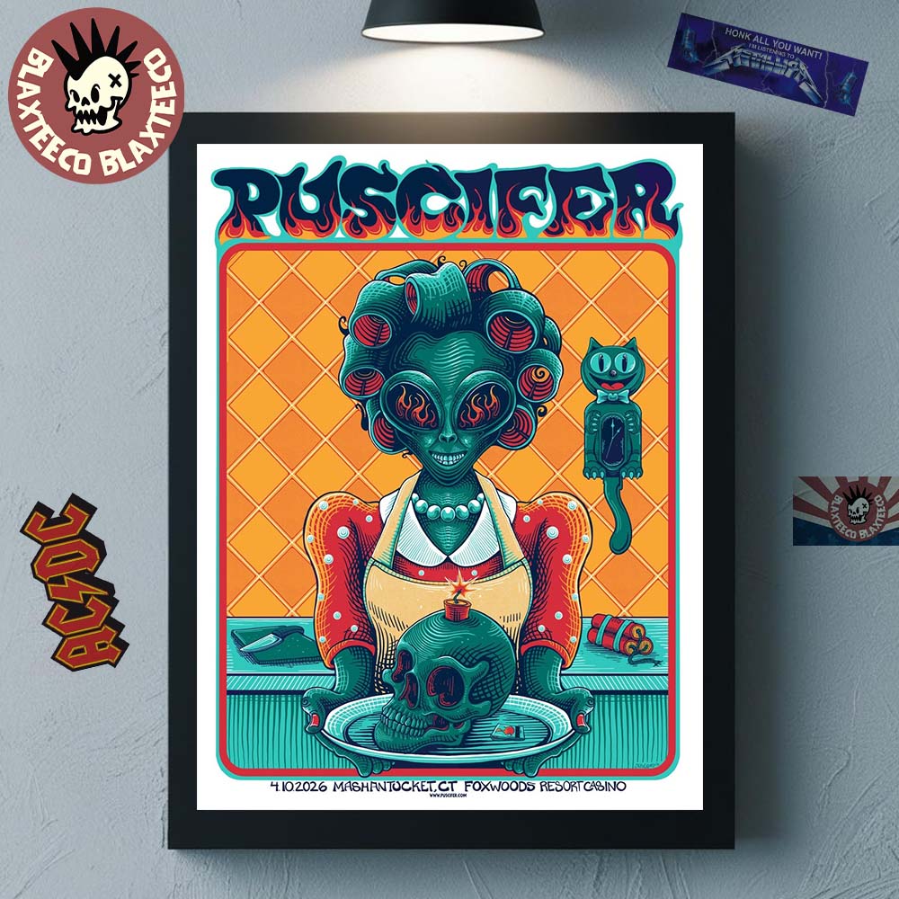 Puscifer Mashantucket Connecticut 2026 Gig Poster At Foxwoods Resort Casino On April 10 2026 Home Decor Poster Canvas