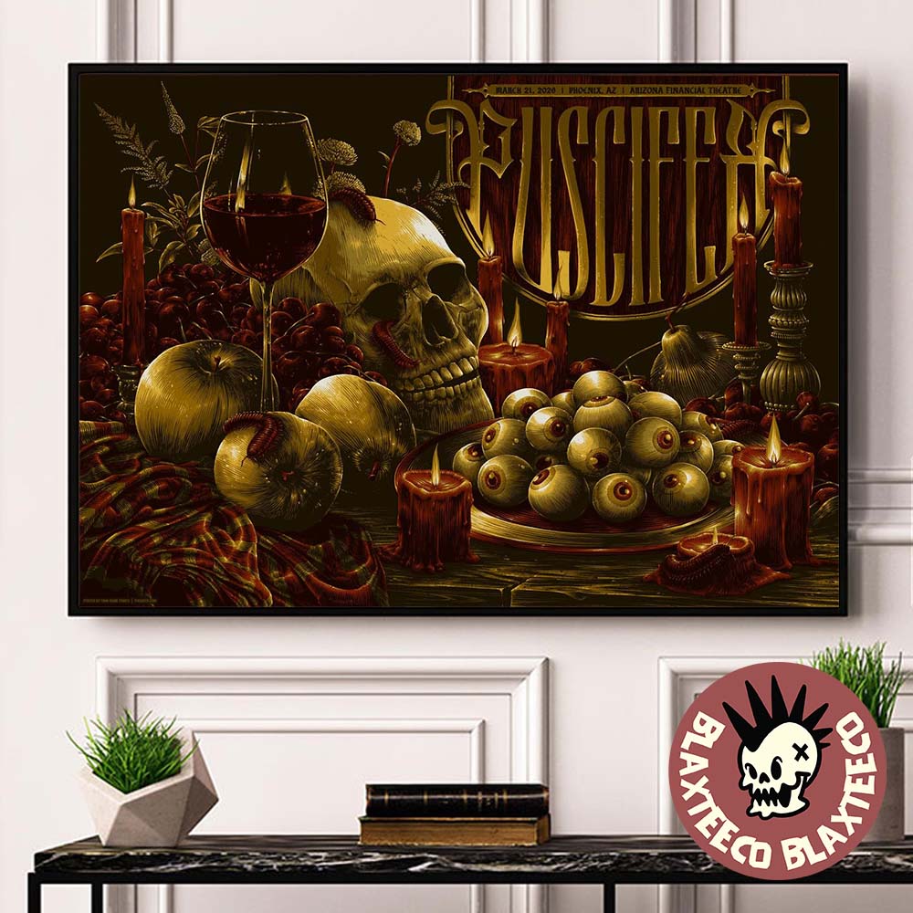 Puscifer Phoenix Arizona 2026 Gig Poster For Show At Arizona Financial Theatre On March 21 2026 Home Decor Poster Canvas