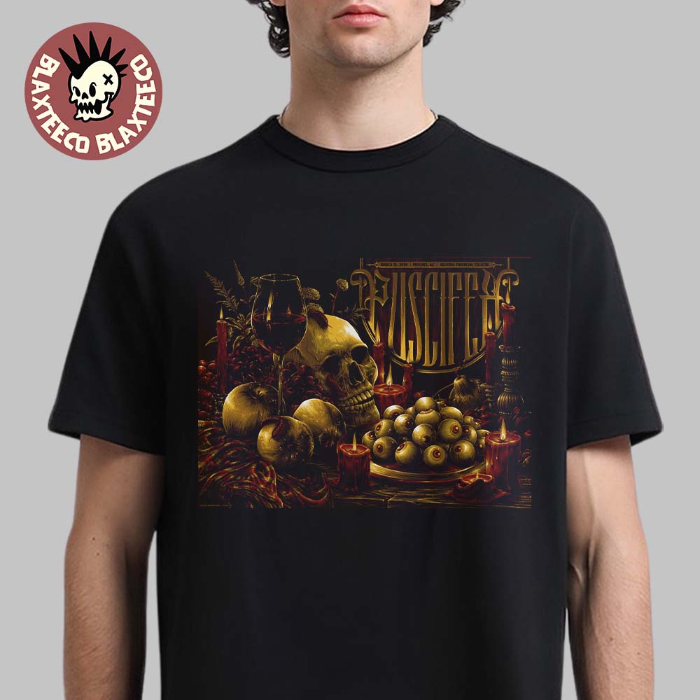 Puscifer Phoenix Arizona 2026 Gig Poster For Show At Arizona Financial Theatre On March 21 2026 T-Shirt