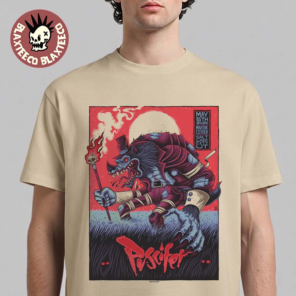 Puscifer Salt Lake City Utah 2026 Gig Poster At Maverik Center On May 5 2026 The Werewolf Art T-Shirt