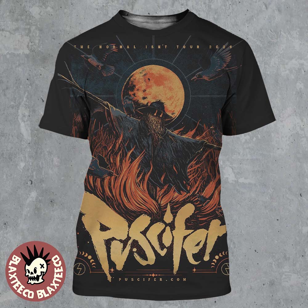 Puscifer The Normal Isn’t Tour 2026 VIP Poster The Scarecrow Art All Over Print Shirt