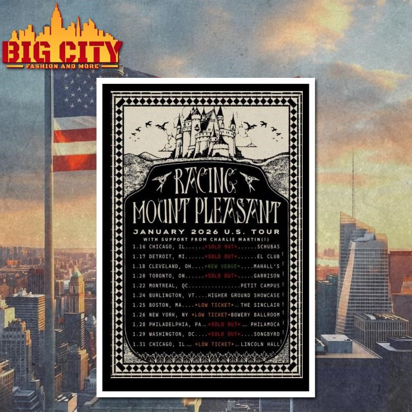 Racing Mount Pleasant Jan 2026 US Shows Poster Shirt