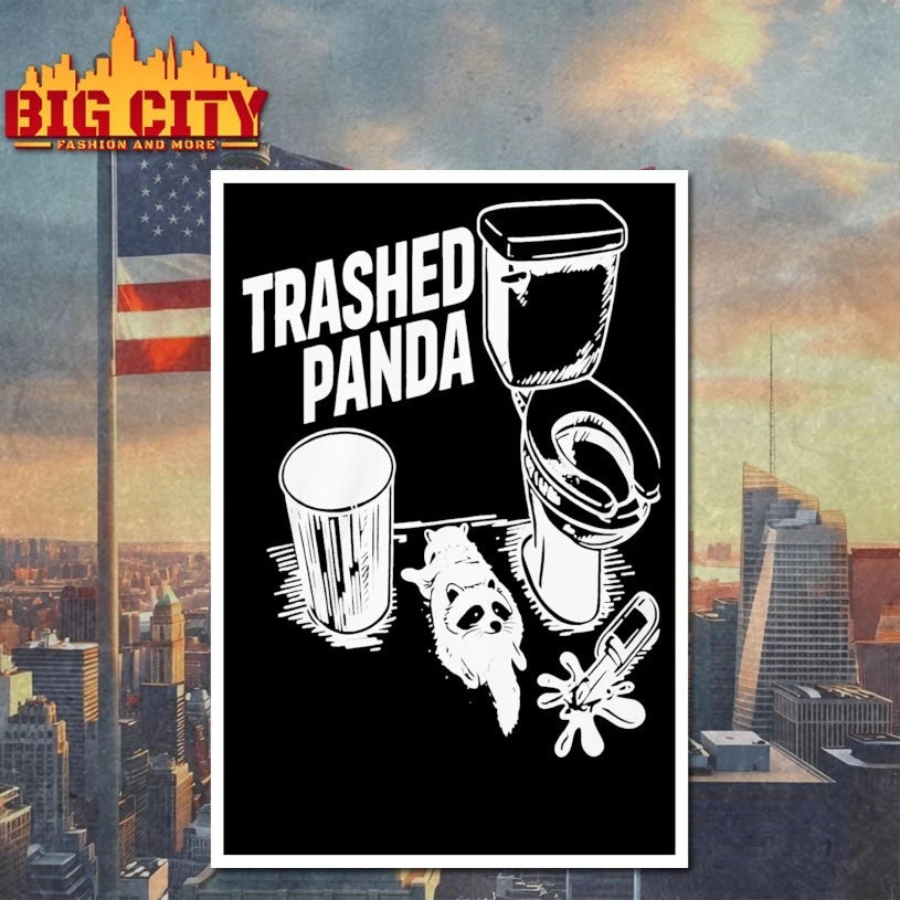 Racoon In Toilet Trashed Panda Drunk shirt