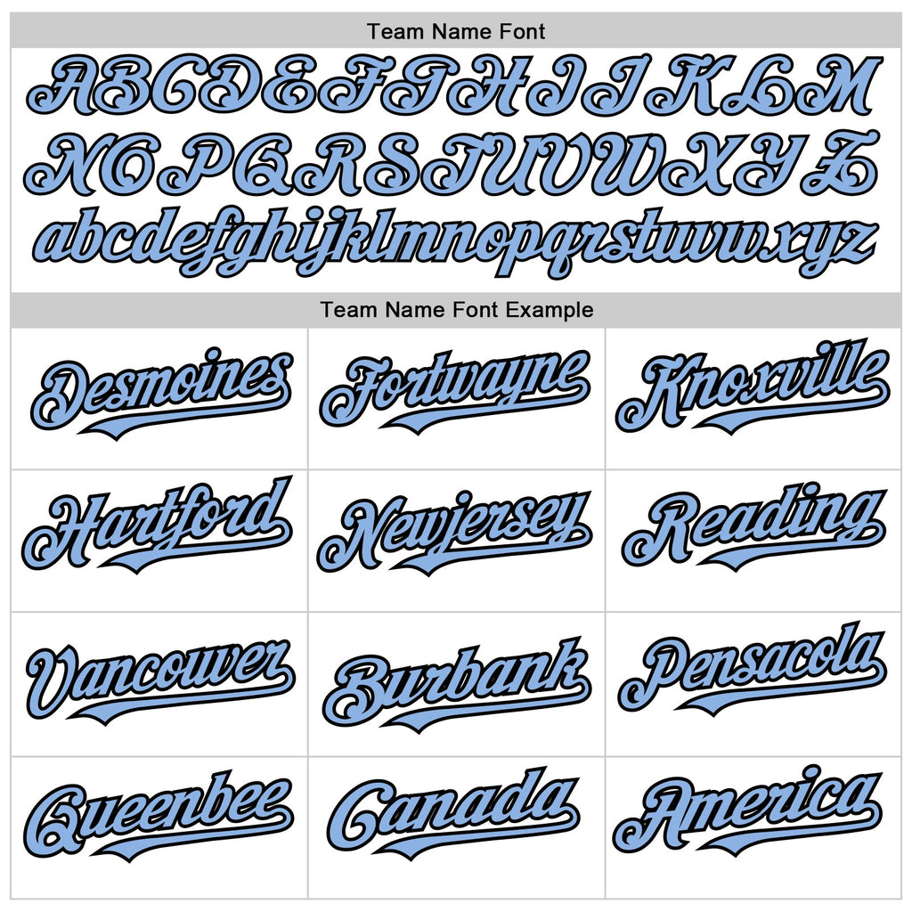 Custom White Light Blue-Black Authentic Raglan Sleeves Baseball Jersey