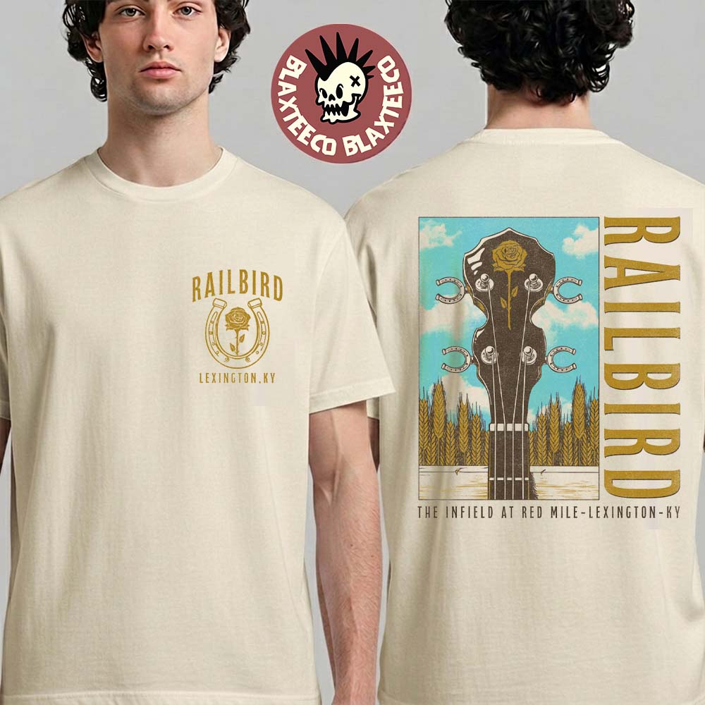Railbird Music Festival 2026 Merch Lexington Kentucky On June 6 And 7 2026 Banjo T-Shirt