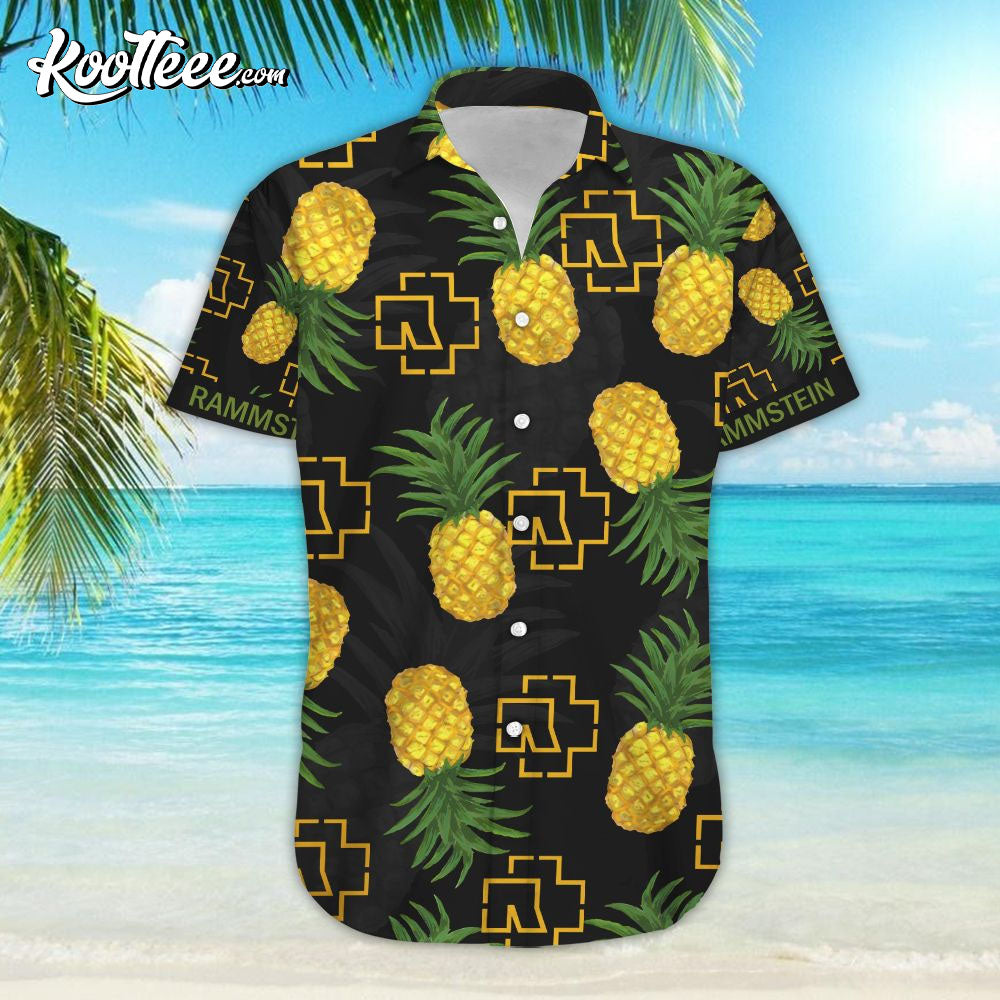 Rammstein Pineapple Hawaiian Shirt And Shorts