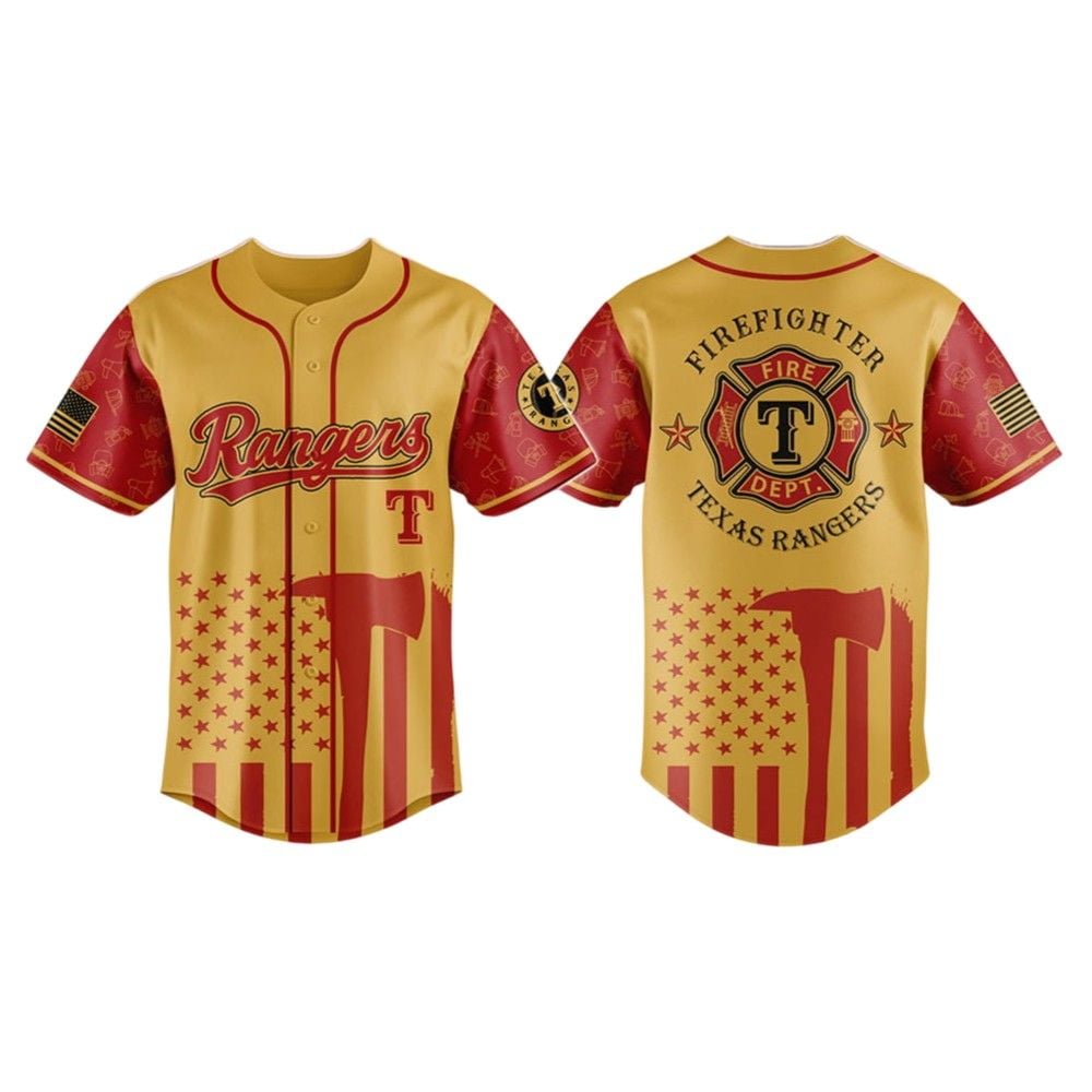 Rangers Firefighter Appreciation Night Jersey 2025 - Grishko.com