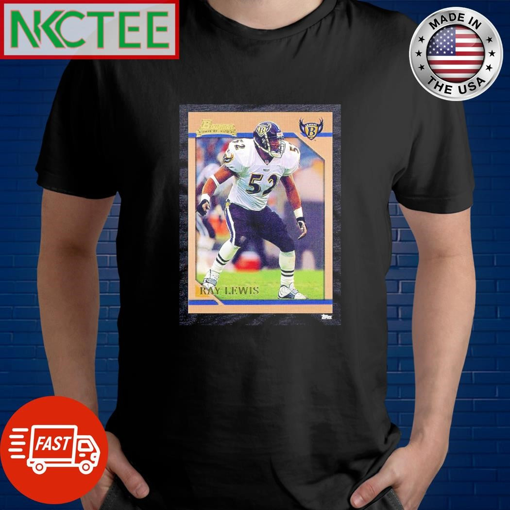 Ray Lewis Baltimore Ravens Card Tri-Blend shirt