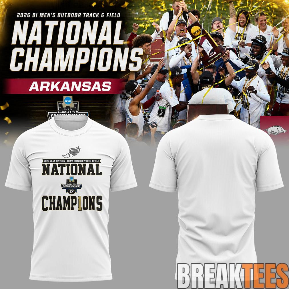 Razorbacks 2026 D1 Men’s Outdoor Track&Field National Champions 2D T-Shirt