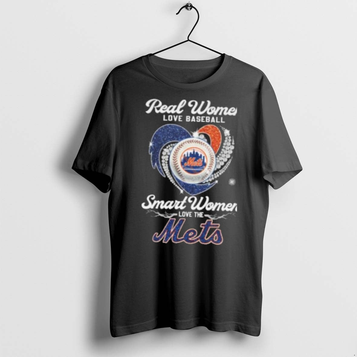 Real Women Love Baseball Smart Women Love The New York Mets Diamond Heart 2025