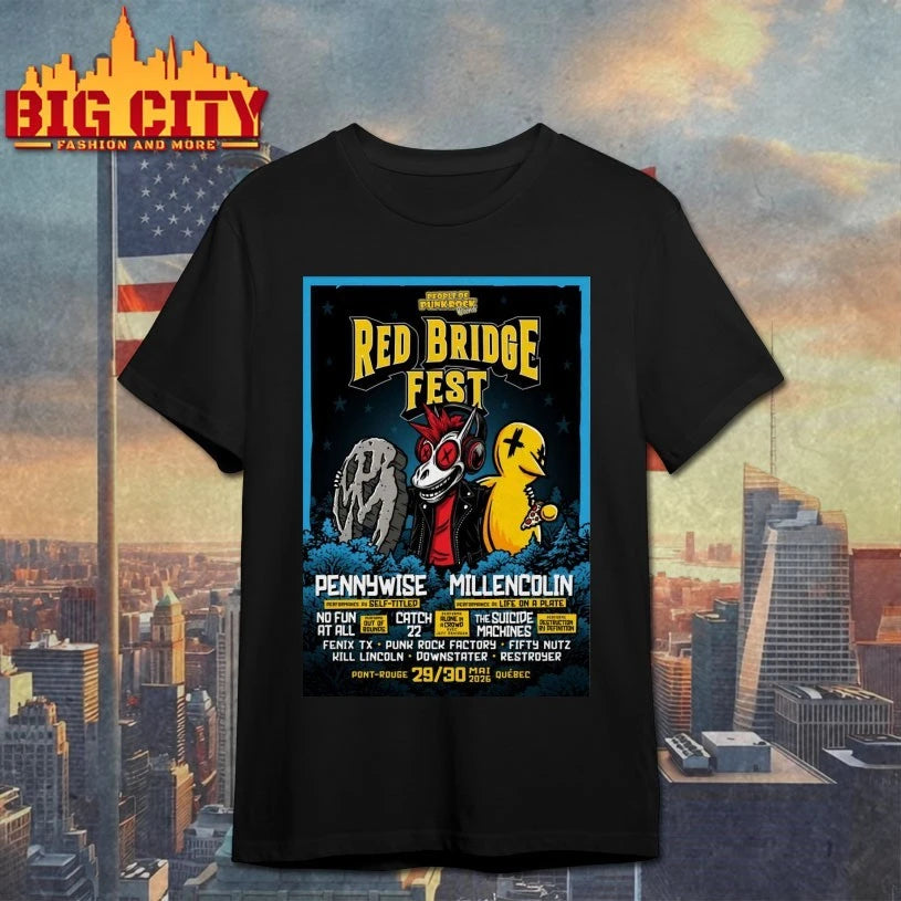 Red Bridge Fest 5-29 5-30-2026 Québec Canada Poster shirt
