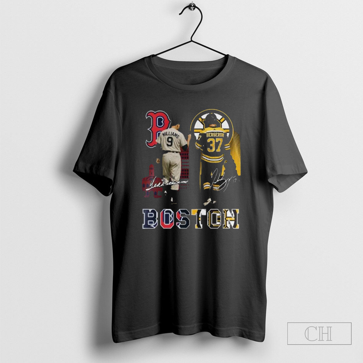 Red Sox Ted Williams And Bruins Patrice Bergeron Shirt Tee
