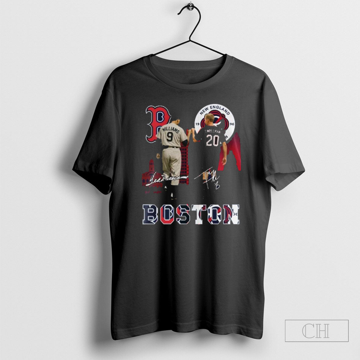 Red Sox Ted Williams And New England Revolution Taylor Twellman Shirt Tee