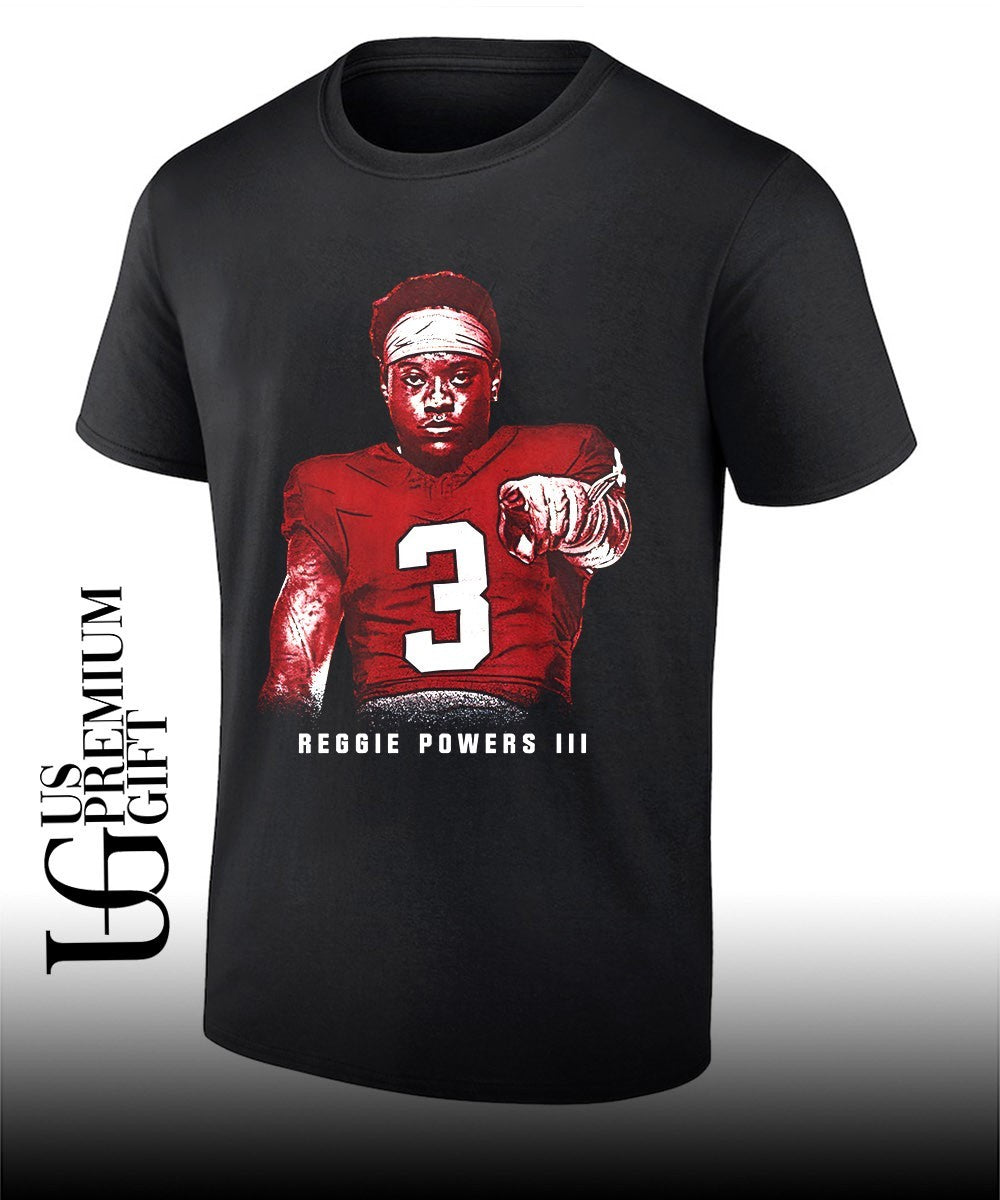 Reggie Powers III Oklahoma Sooners football college pose shirt