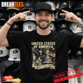 Retro 250th Birthday of America 250 Years 4th of July Trump T-Shirt