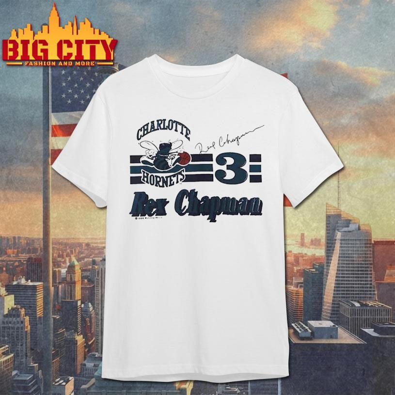 Rex Chapman Charlotte Hornets Basketball Nutmeg Nba Vintage 80s Shirt
