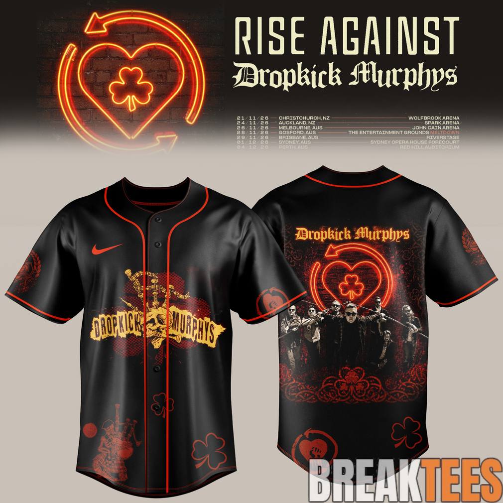 Rise Against x Dropkick Murphys Tour Shamrock Riot Jersey