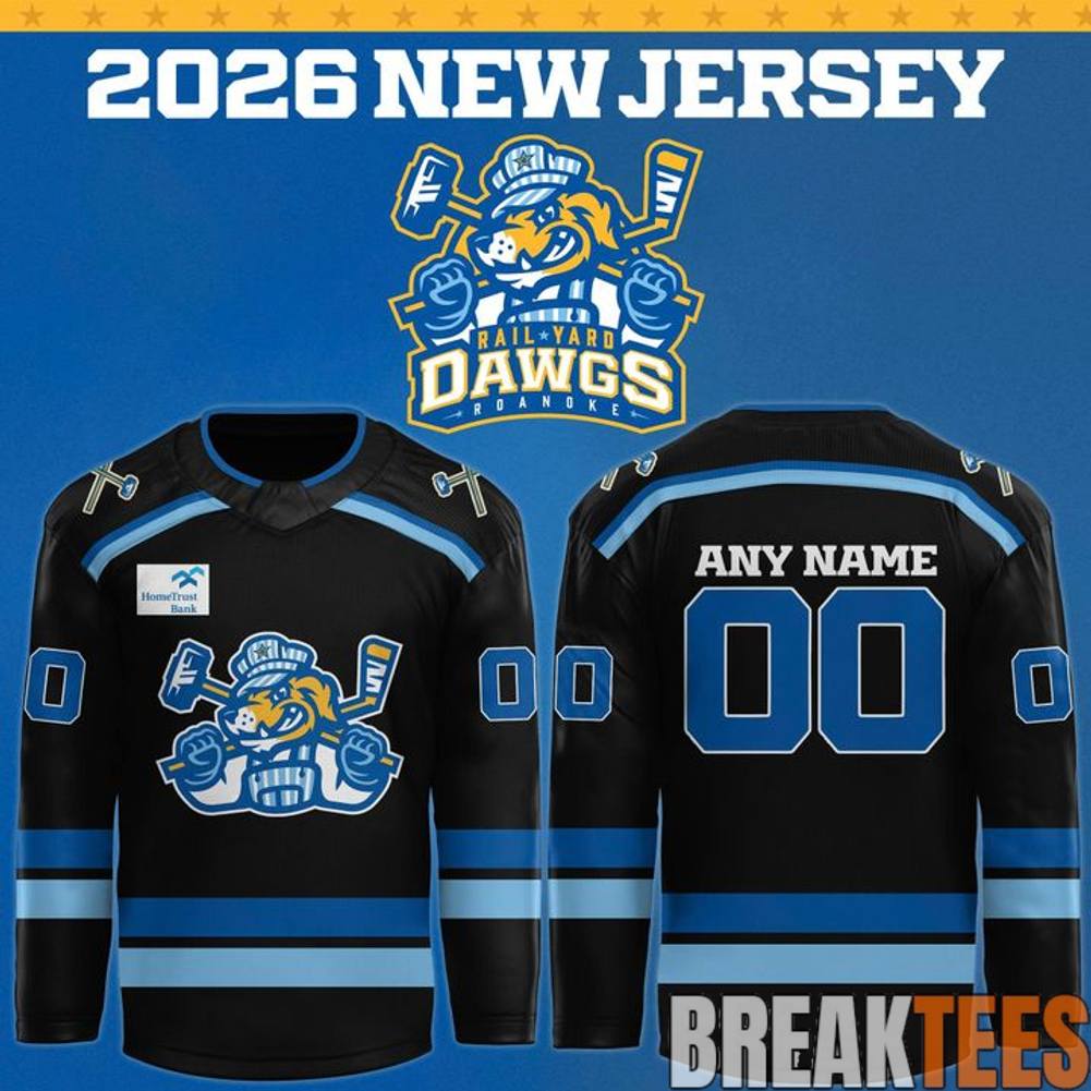 Roanoke Rail Yard Dawgs 2026 Special New Hockey Jersey