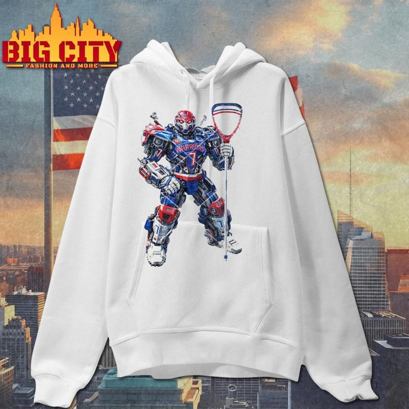 Robot Transformers Whitby Warriors Lacrosse Shirt