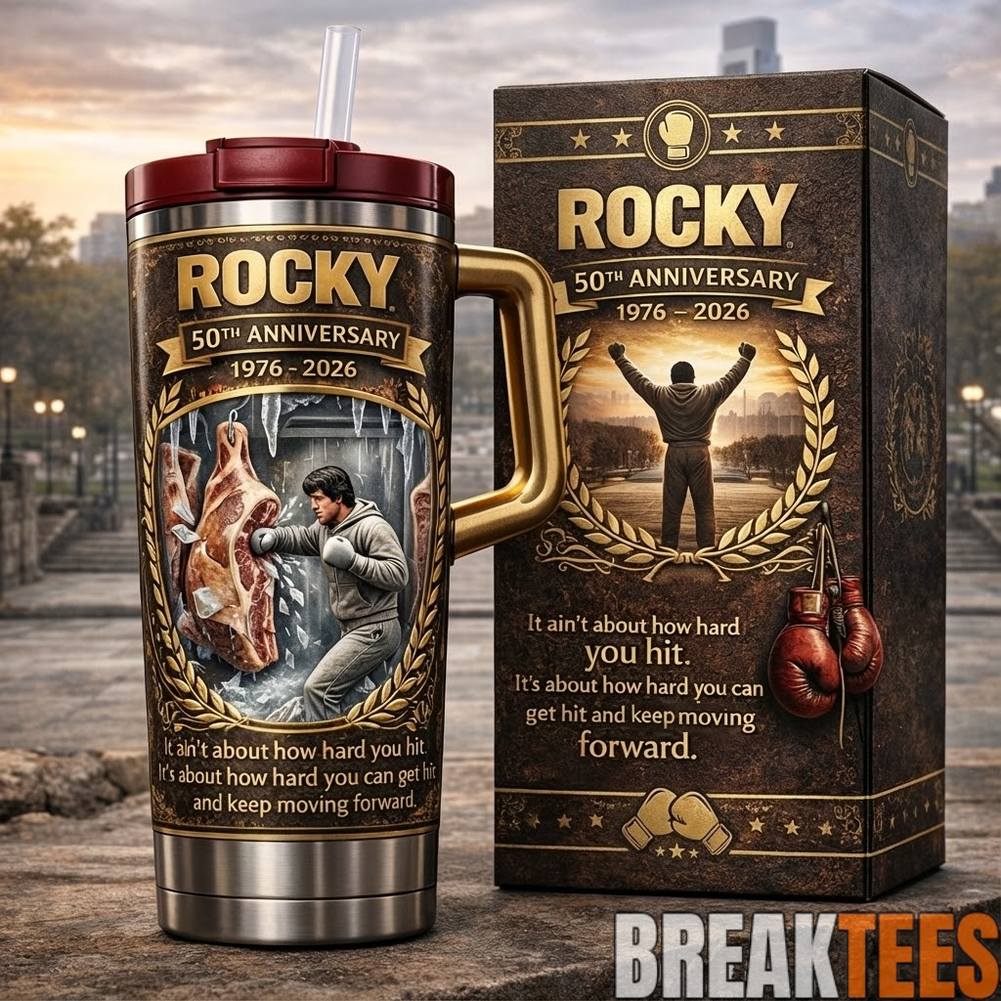 Rocky The Italian Stallion 1976-2026 50th Anniversary Tumbler