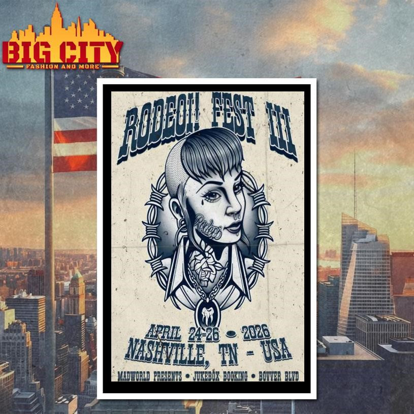 Rodeoi! Fest 3 In Nashville TN On Apr 24-26 2026 Poster shirt