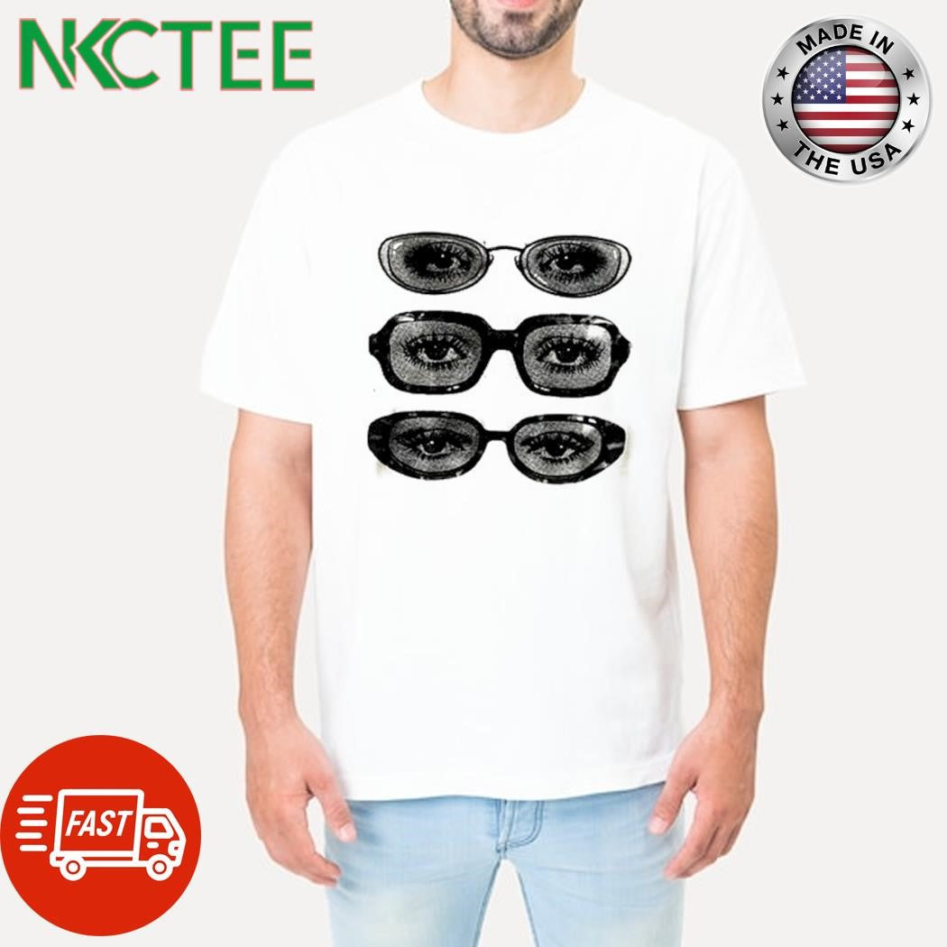Rosa Printed eyes glasses shirt