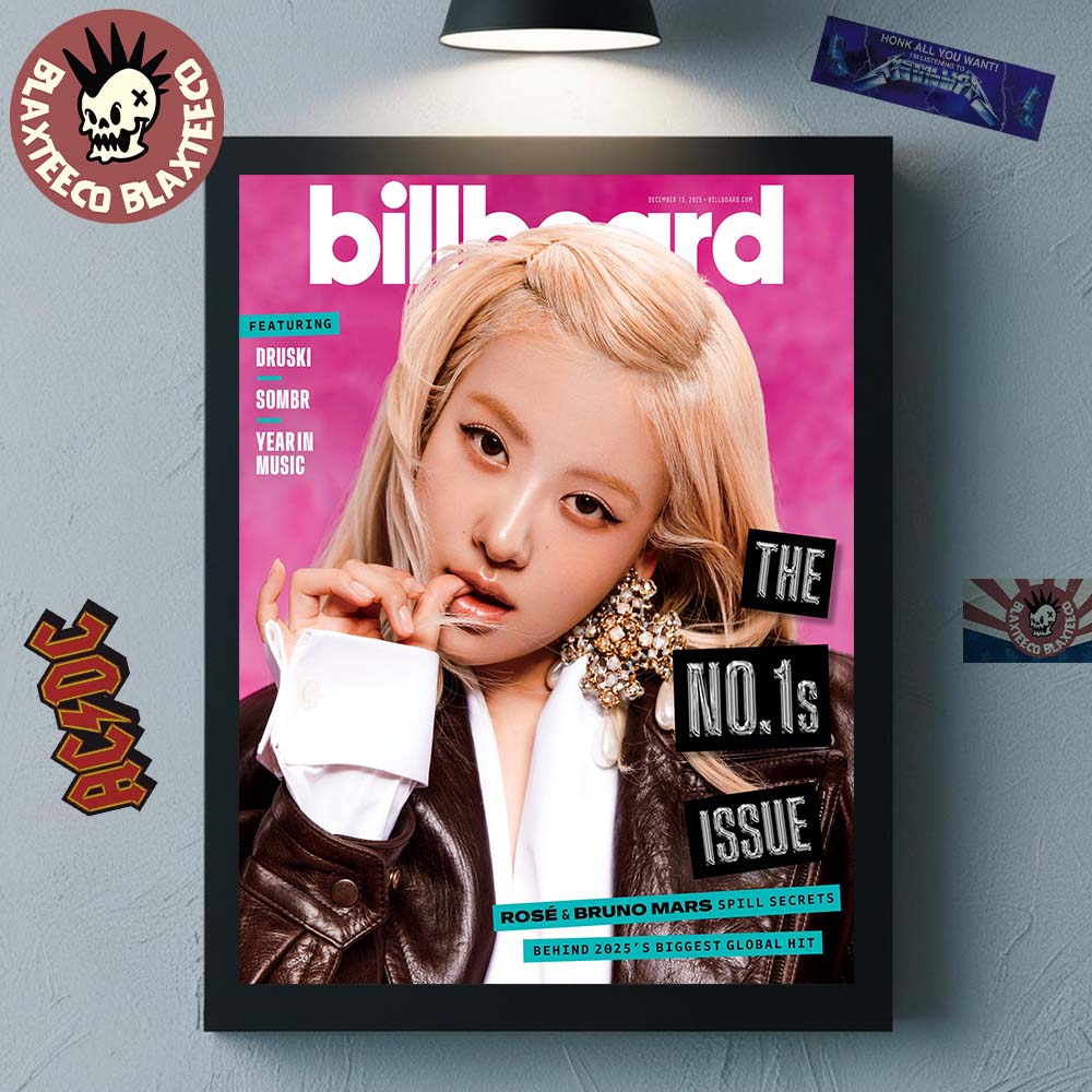 Rose BlackPink Graces The Cover Of Billboard The No 1s Issue Wall Decor Poster Canvas