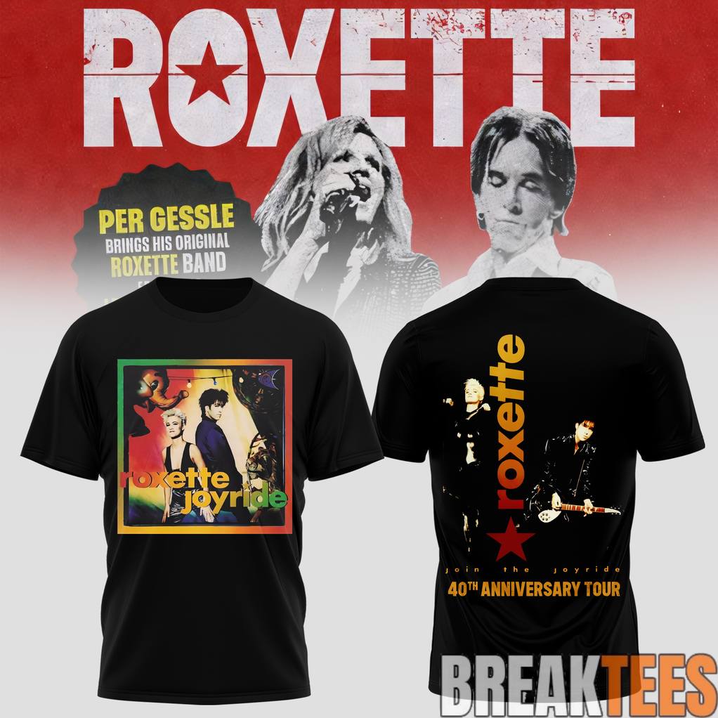 Roxette 40th Anniversary Tour 2026 Shirt