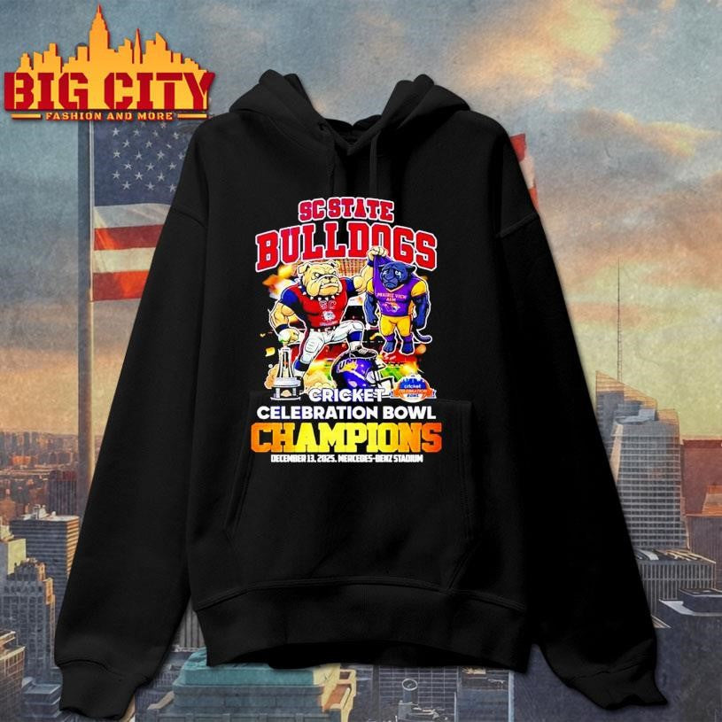 SC State Bulldogs 2025 Cricket Celebration Bowl Champions mascot Shirt